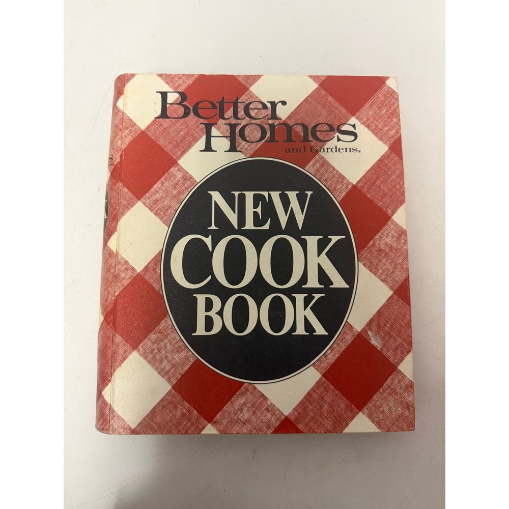 Better Homes and Gardens New Cook Book Vintage Hardcover Cookbook Red Plaid